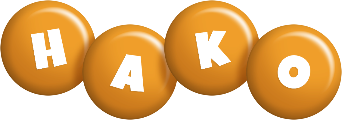 Hako candy-orange logo