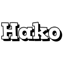 Hako snowing logo