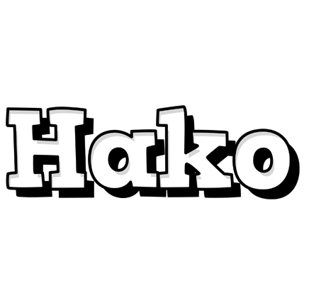Hako snowing logo