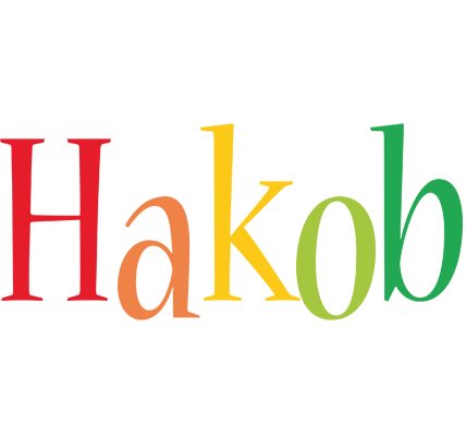Hakob birthday logo