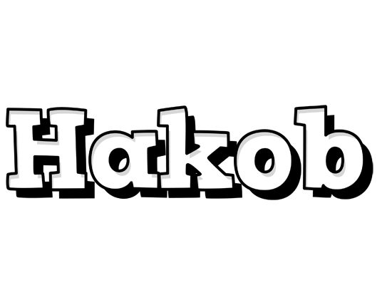 Hakob snowing logo