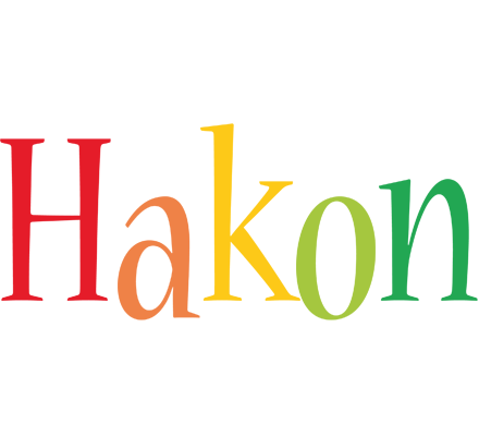 Hakon birthday logo