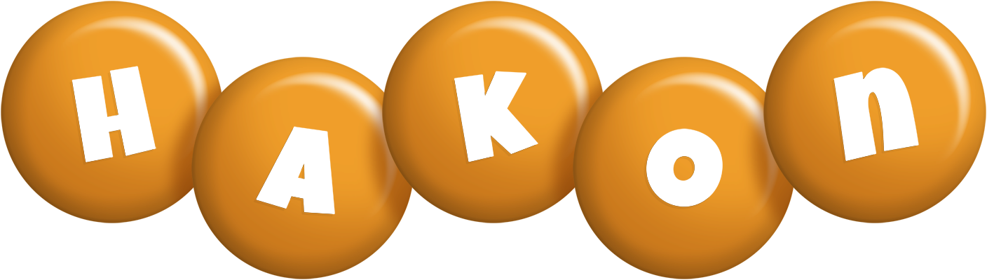 Hakon candy-orange logo