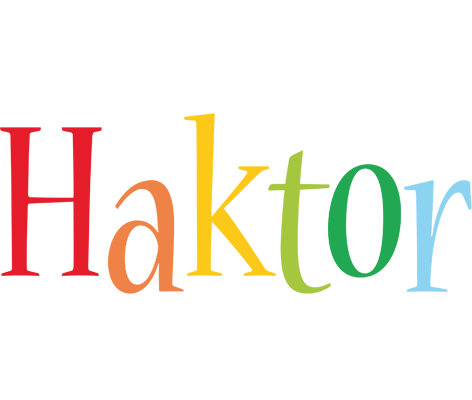 Haktor birthday logo