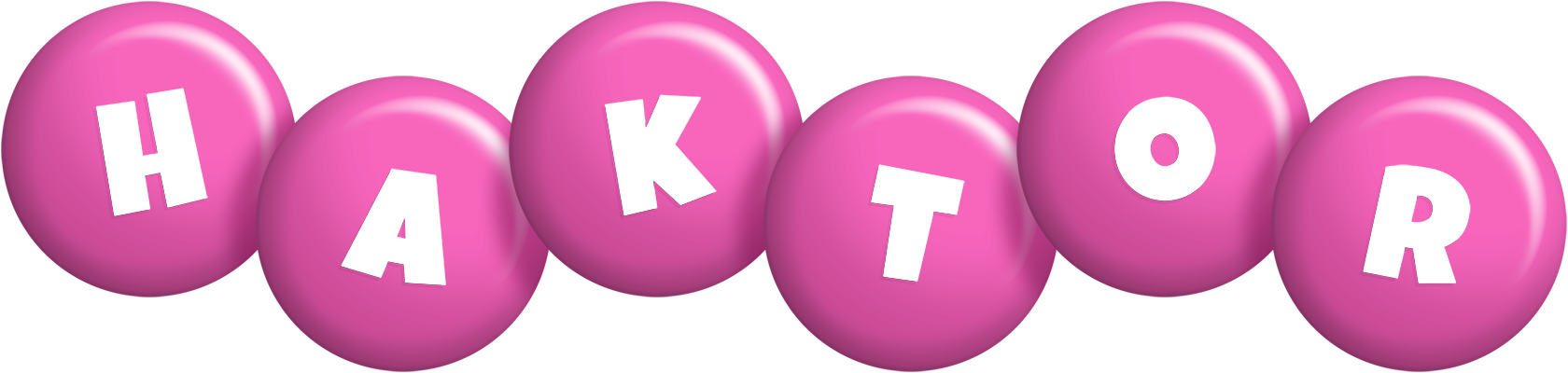 Haktor candy-pink logo