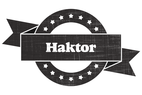 Haktor grunge logo