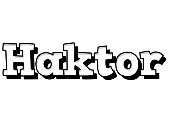Haktor snowing logo