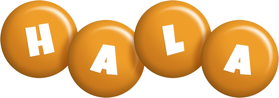 Hala candy-orange logo