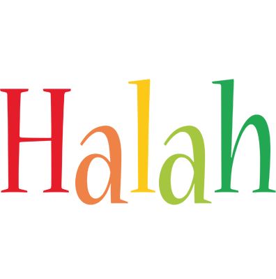 Halah birthday logo