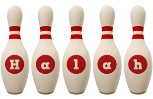 Halah bowling-pin logo