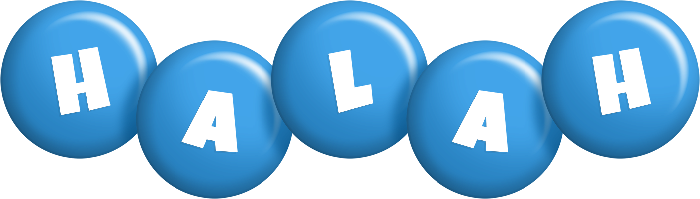 Halah candy-blue logo