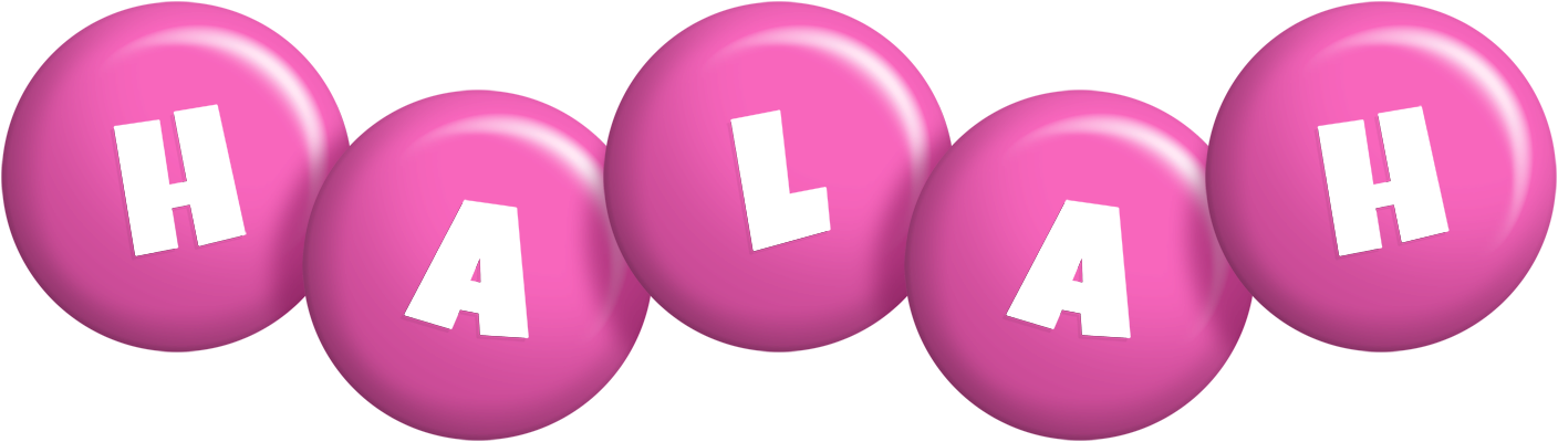 Halah candy-pink logo