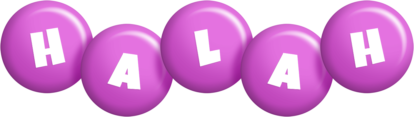 Halah candy-purple logo