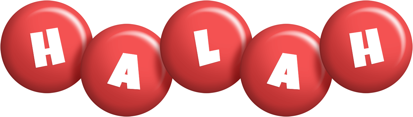 Halah candy-red logo