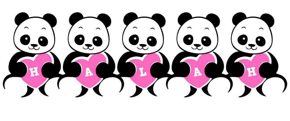 Halah love-panda logo