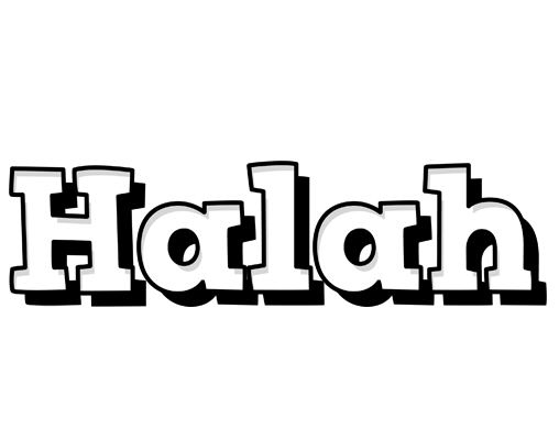 Halah snowing logo