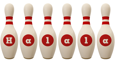 Halala bowling-pin logo