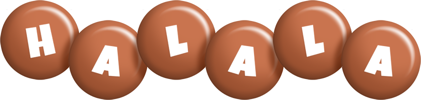 Halala candy-brown logo