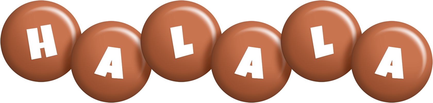 Halala candy-brown logo