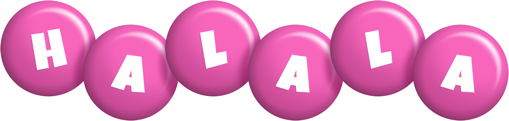 Halala candy-pink logo