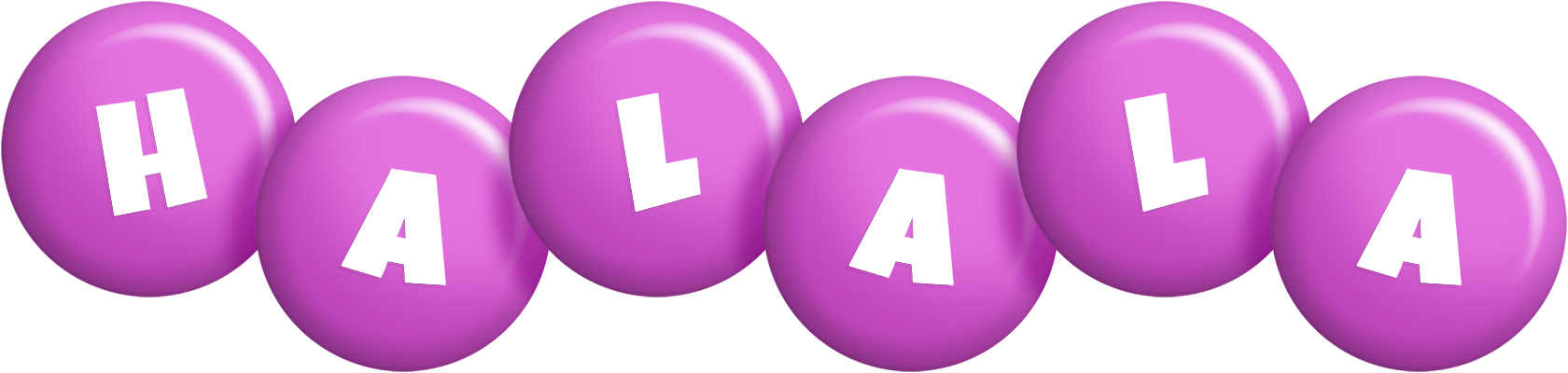 Halala candy-purple logo
