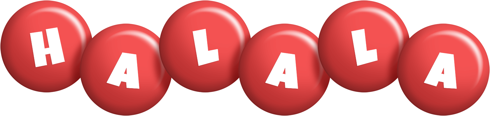 Halala candy-red logo