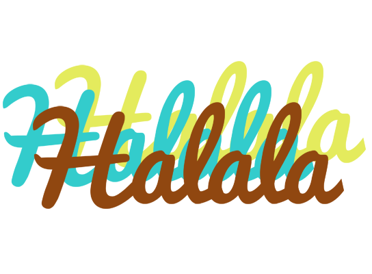 Halala cupcake logo