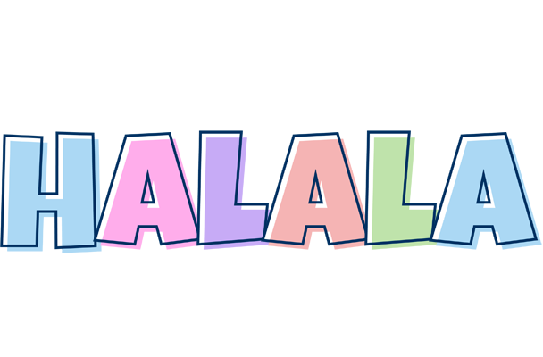 Halala pastel logo