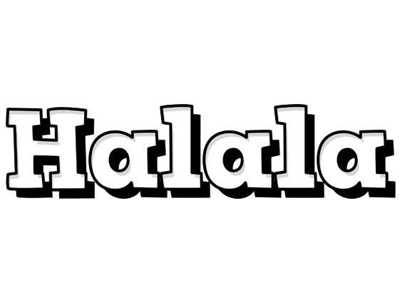 Halala snowing logo