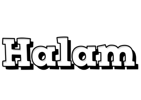 Halam snowing logo