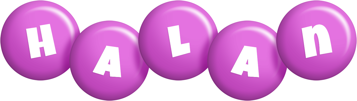 Halan candy-purple logo