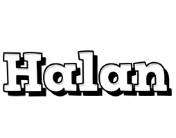 Halan snowing logo