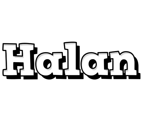 Halan snowing logo