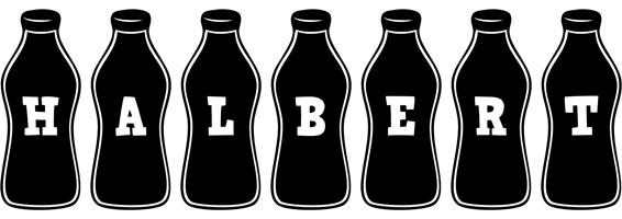 Halbert bottle logo