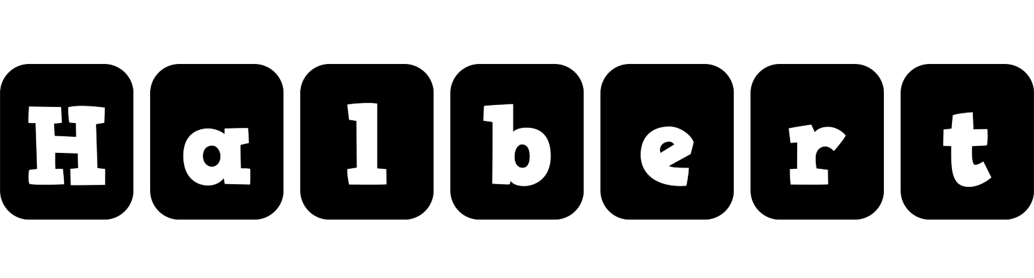 Halbert box logo