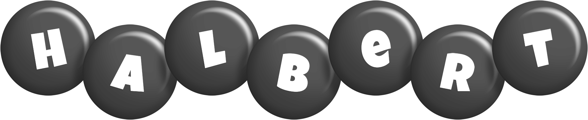 Halbert candy-black logo