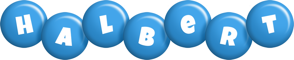 Halbert candy-blue logo