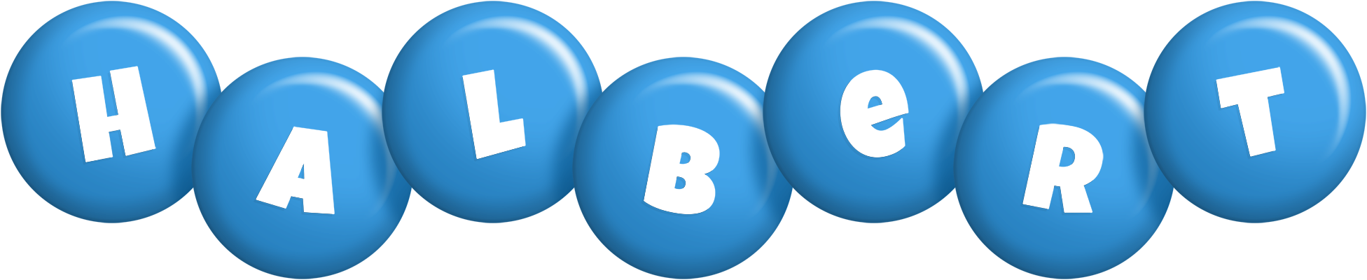 Halbert candy-blue logo