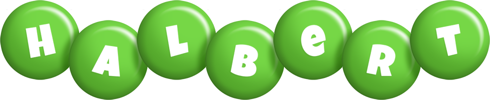 Halbert candy-green logo