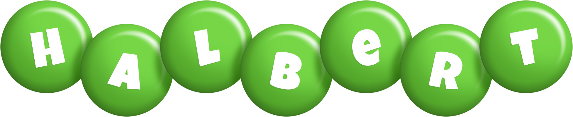 Halbert candy-green logo
