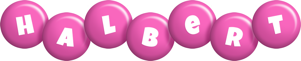 Halbert candy-pink logo