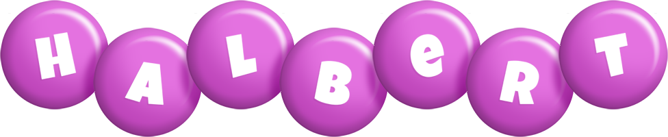 Halbert candy-purple logo