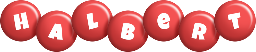 Halbert candy-red logo