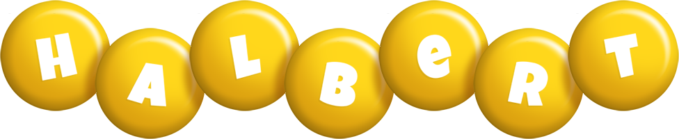 Halbert candy-yellow logo