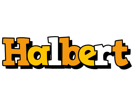 Halbert cartoon logo