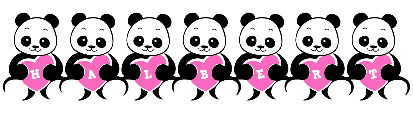 Halbert love-panda logo