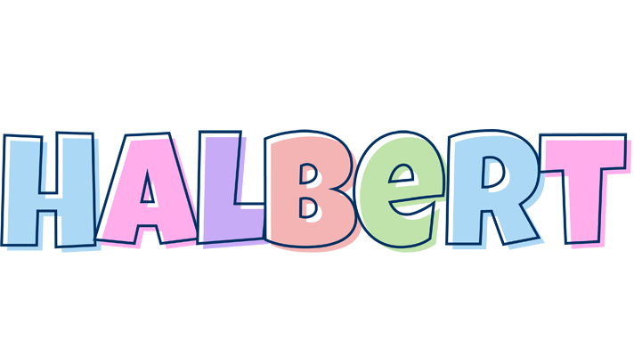 Halbert pastel logo