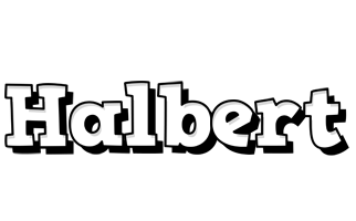 Halbert snowing logo