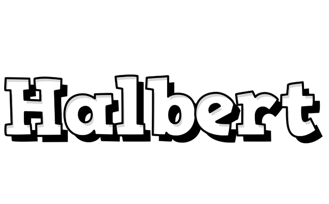 Halbert snowing logo