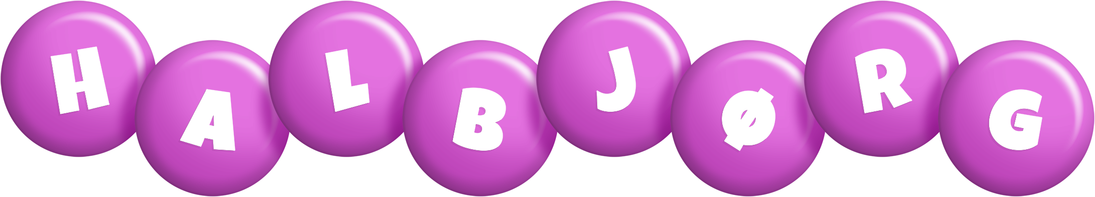 Halbjørg candy-purple logo